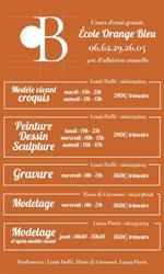 École D'arts Orange Bleue, Nice - Horaires d'ouverture