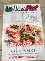 La Casa Pizz' - Neuville-les-Dames, - Horaires d'ouverture