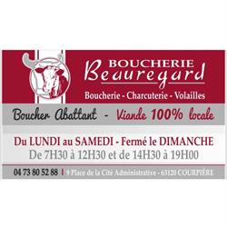 Boucherie Beauregard, Courpière - Horaires d'ouverture