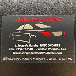Garage Antoine SASU, Oncourt - Horaires d'ouverture