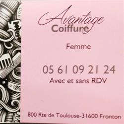 Avantage Coiffure, Fronton - Horaires d'ouverture