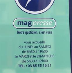 Magpresse, Le Creusot - Horaires d'ouverture