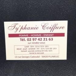 Ty'phanie Coiffure, Plumelec - Horaires d'ouverture