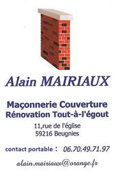 M. Mairiaux Alain, Beugnies - Horaires d'ouverture