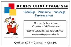 Berry Chauffage, Ardentes - Horaires d'ouverture