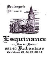 BOULANGERIE ESQUINANCE, Rabastens-de-Bigorre - Horaires d'ouverture
