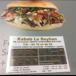 Kebab Le Reyhan, Saint-Symphorien-sur-Coise - Horaires d'ouverture