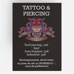 Tattoo Piercing Tendance, Mondelange - Horaires d'ouverture