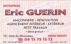 Entreprise de maconnerie Guerin eric, Nevoy - Horaires d'ouverture