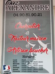 Chez Alexandre, Caderousse - Horaires d'ouverture