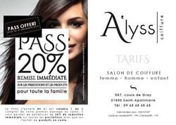 A Lyss Coiffure, Saint-Apollinaire - Horaires d'ouverture