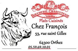 Boucherie Charcuterie 'Chez François', Orthez - Horaires d'ouverture