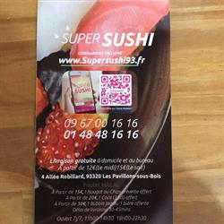 Super Sushi 93, Les Pavillons-sous-Bois - Horaires d'ouverture
