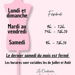La Couturière, Canihuel - Horaires d'ouverture