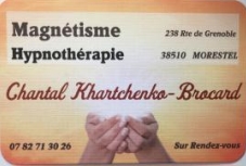 Chantal Khartchenko-Brocard Magnétisme Reboutement Hypnothérapie, Morestel - Horaires d'ouverture