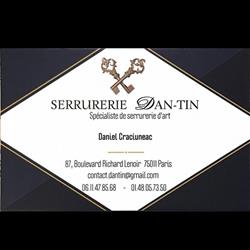 Serrurerie Dantin - Serrurerie d'Art - Restauration de serrures anciennes, Paris - Horaires d'ouverture