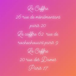 Le coffre, Paris - Horaires d'ouverture