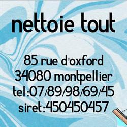Nettoie tout 34, Montpellier - Horaires d'ouverture
