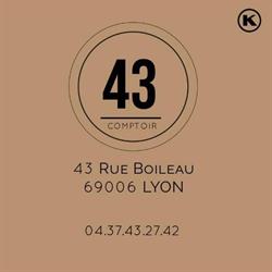 Comptoir 43, Lyon - Horaires d'ouverture
