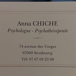 Anna Chiche Psychologue, Strasbourg - Horaires d'ouverture
