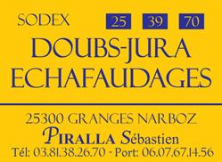 Sodex Doubs-Jura Echafaudages SODEX DOUBS-JURA ECHAFAUDAGES, Granges-Narboz - Horaires d'ouverture