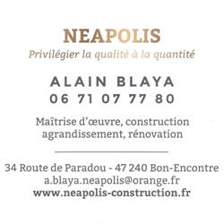 Neapolis Construction, Bon-Encontre - Horaires d'ouverture