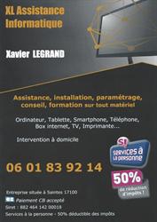 XL Assistance Informatique - Xavier LEGRAND, Saintes - Horaires d'ouverture