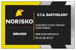 C.T.A Barthélémy, Centre contrôle technique NORISKO, Mirande - Horaires d'ouverture