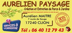 Aurélien Paysage, Clion - Horaires d'ouverture