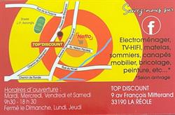TOP DISCOUNT, Latresne - Horaires d'ouverture