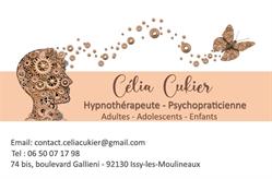 Célia Cukier - Hypnothérapeute - Psychopraticienne, Issy-les-Moulineaux - Horaires d'ouverture