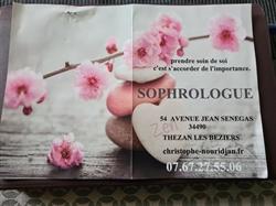 SOPHROLOGUE-REFLEXOLOGUE NOURIDJAN CHRISTOPHE, Thézan-lès-Béziers - Horaires d'ouverture