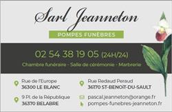 Pompes Funèbres Jeanneton, Saint-Benoît-du-Sault - Horaires d'ouverture