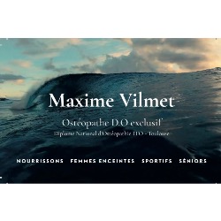 Maxime Vilmet - Ostéopathe D.O, Anglet - Horaires d'ouverture