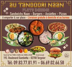Au Tandoori Naan, Tergnier - Horaires d'ouverture