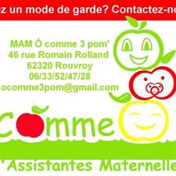 MAM Ô comme 3 pom', Rouvroy - Horaires d'ouverture