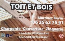 Toit et Bois, Saint-Paul - Horaires d'ouverture
