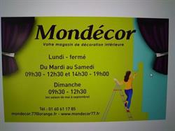 Mondecor, Champagne-sur-Seine - Horaires d'ouverture