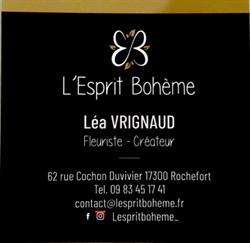 L'Esprit Bohême, Rochefort - Horaires d'ouverture