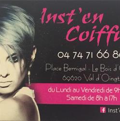 Inst'en coiffure, Oingt - Horaires d'ouverture