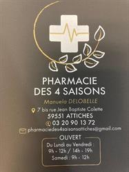 Pharmacie des 4 saisons, Attiches - Horaires d'ouverture
