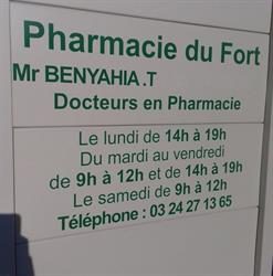 Pharmacie du Fort, Sedan - Horaires d'ouverture