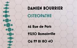 Damien Bourrier Ostéopathe, Romainville - Horaires d'ouverture