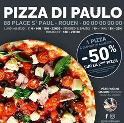 PIZZA DI PAULO ROUEN, Rouen - Horaires d'ouverture