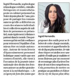 Ingrid Hernandis sophrologue relaxologue certifiée Le Soler, - Horaires d'ouverture