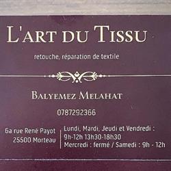 L'art du tissu, Morteau - Horaires d'ouverture