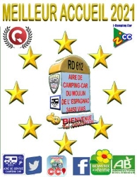 Aire naturelle de camping-car Moulin de l'Espagnac, Vias - Horaires d'ouverture