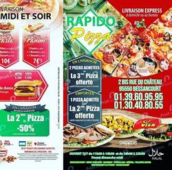 RAPIDO PIZZA, Bessancourt - Horaires d'ouverture