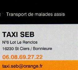 Taxi Seb Sébastien, Saint-Ciers-sur-Bonnieure - Horaires d'ouverture