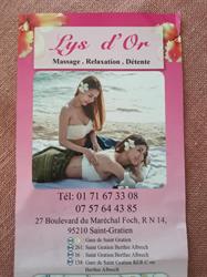 Lys d'Or Massage Saint Gratien, Saint-Gratien - Horaires d'ouverture